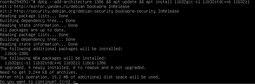 dpkg --add-architecture i386