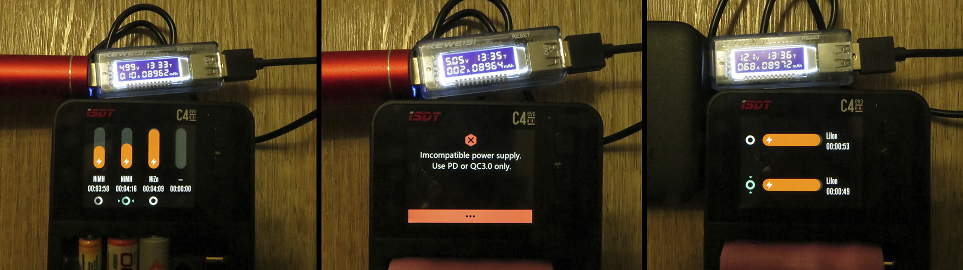 Зарядка аккумулятора ISDT C4 EVO